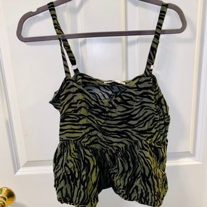 Green Hollister tank top